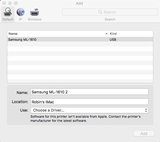 Best Download Samsung Ml 1610 Printer Driver For Mac